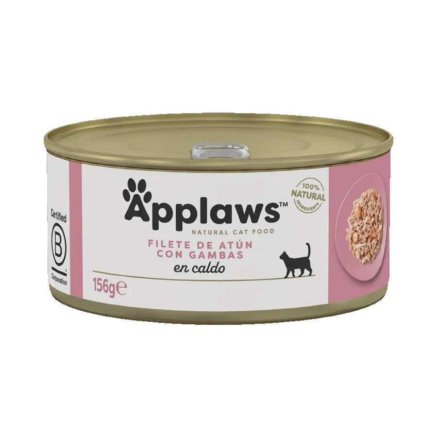 Applaws lata atun y gambas 156Gr