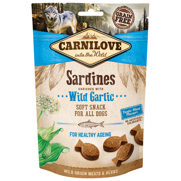 Carnilove snack sardinas ajo 200Gr