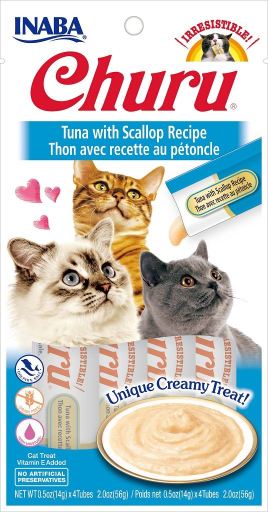 Churu cat atun con vieiras 4x14Gr
