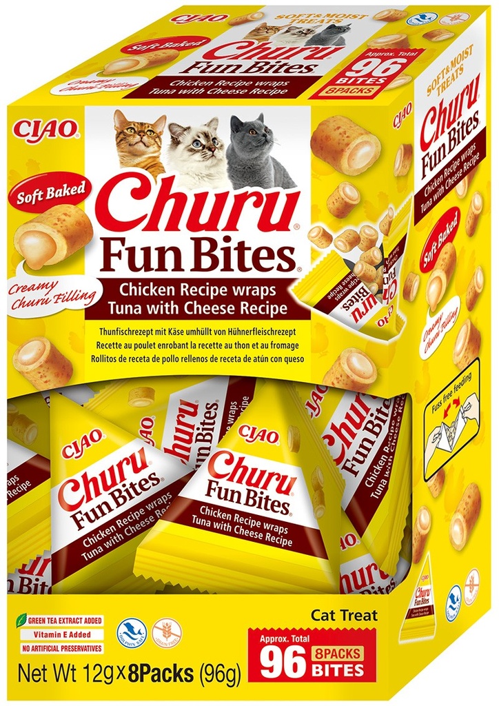 Churu cat fun bites pollo/atun 12Gr x 8u