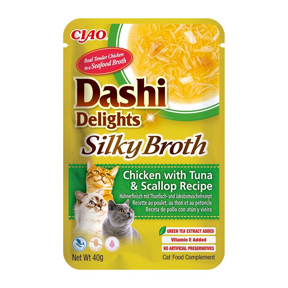 Churu cat silky pollo/atun/vieira 40Gr