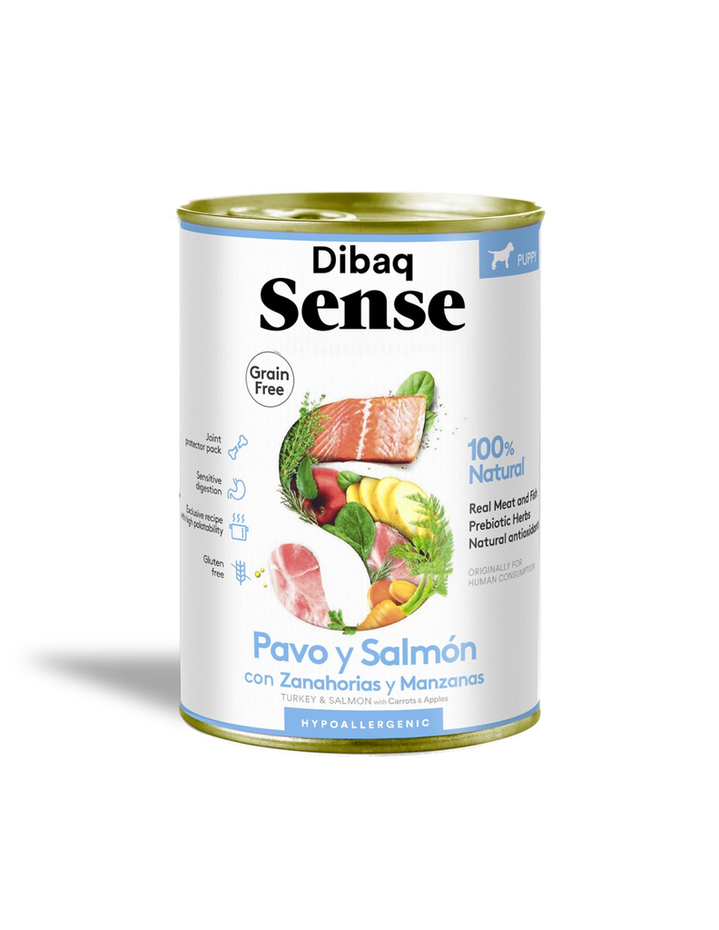Dibaq sense lata puppy pavo/salmon 380Gr