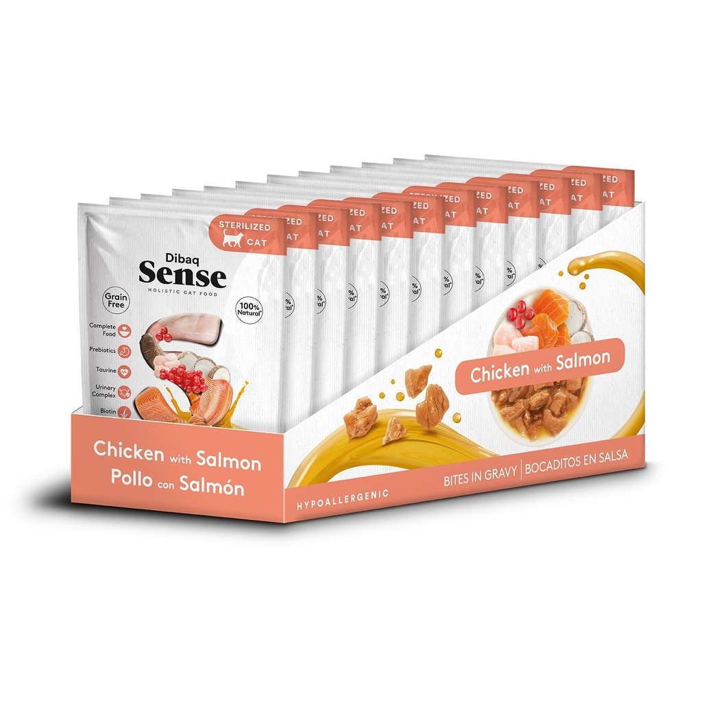 Dibaq sense sobre pollo/salmon 100Gr