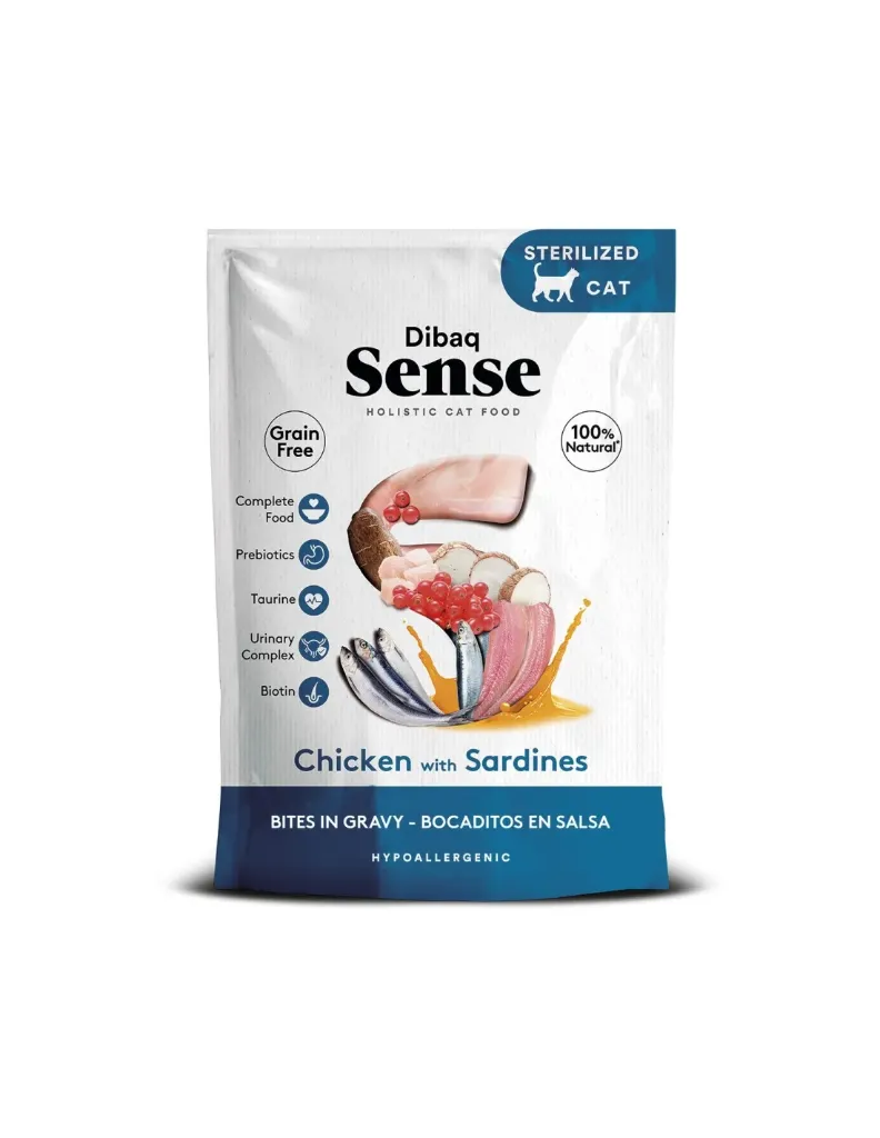 Dibaq sense sobre pollo/sardinas 100Gr