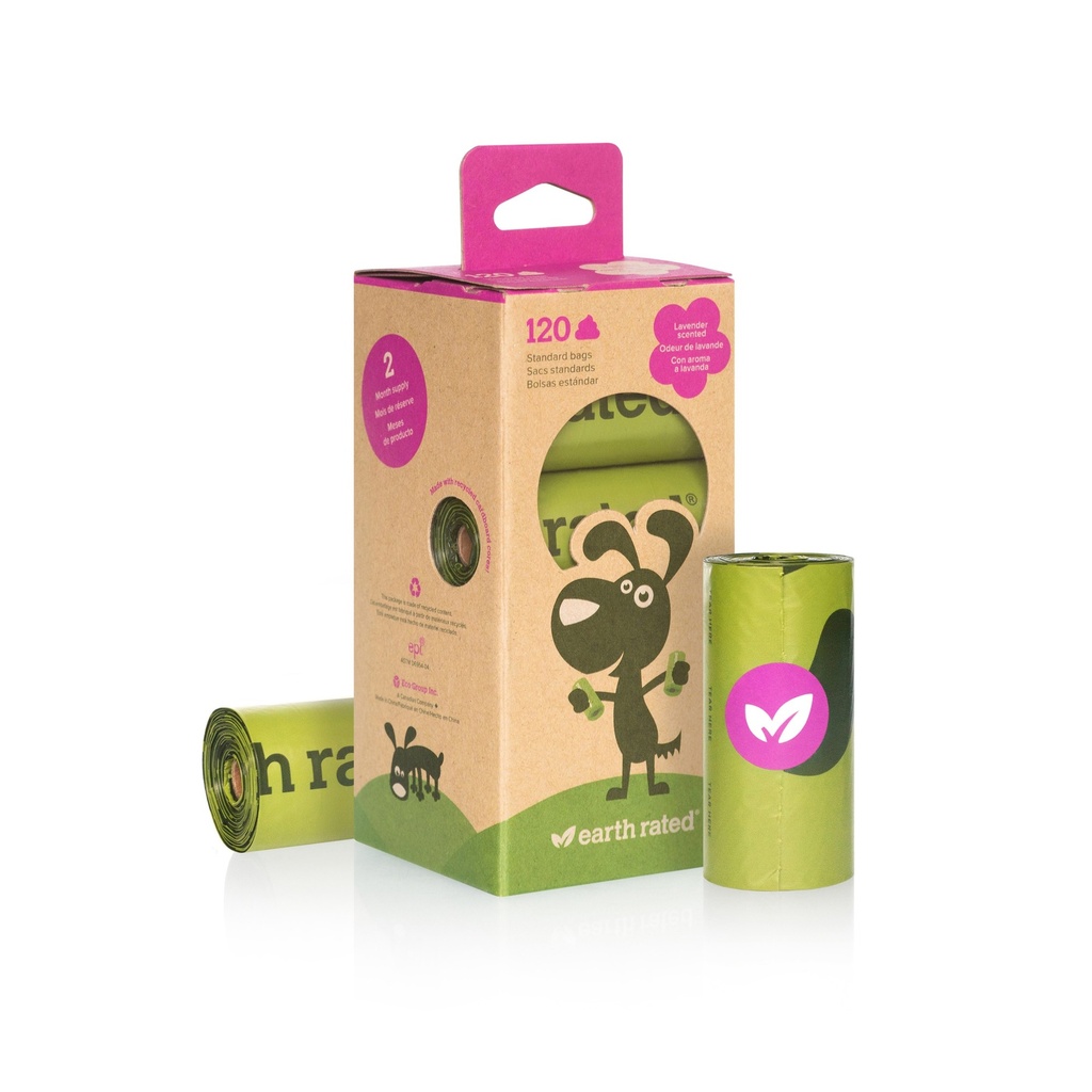 Earth rated pack 8 rollos lavanda