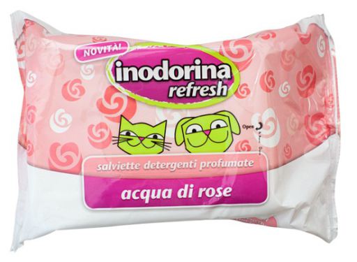 Inodorina toallitas agua de rosa 40Ud