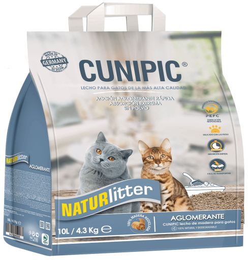 Naturlitter lecho madera aglomerante 10L