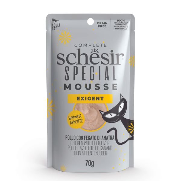 SCH mousse exigent pollo/pato 70Gr