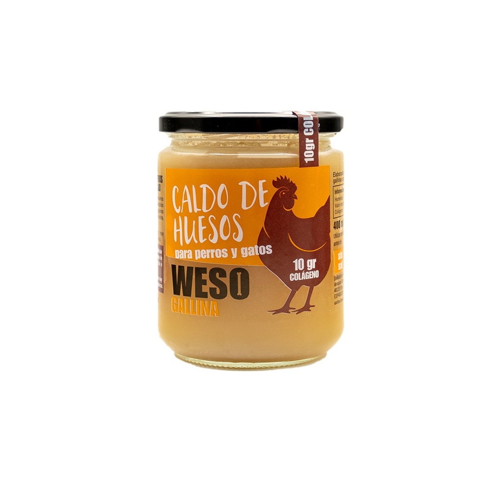 Weso caldo de huesos de gallina 400Ml