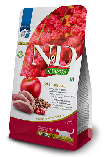 Farmina ND quinoa hairball pato 1,5Kg