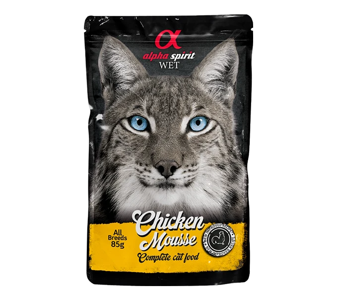 Alpha spirit sobre pollo mousse 85Gr